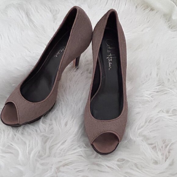 Cole Haan Nike Air Calf Open Peep Toe Pumps 5.5 - Picture 1 of 5